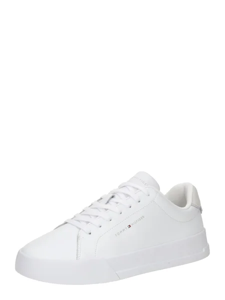 Sneakerși Tommy Hilfiger din piele alb
