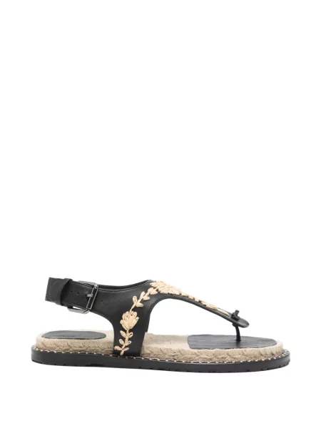 Sandale Castaner cu model floral negru