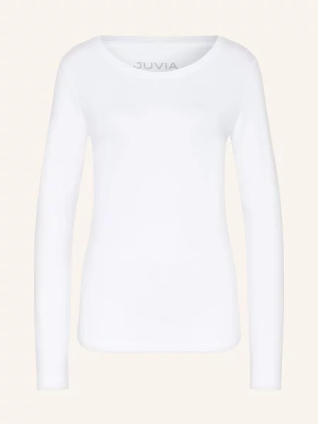 Juvia Koszulka Z Długim Rękawem Ivette weiss biała