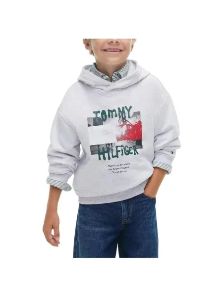 Mikina Tommy Hilfiger sivá