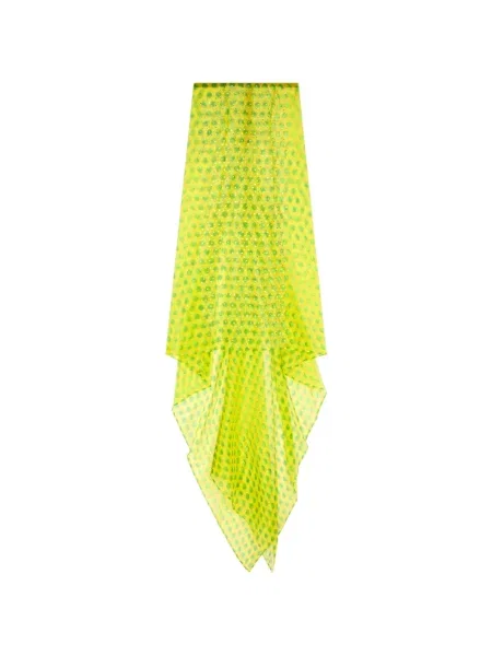 Fusta maxi Dries Van Noten de mătase galben