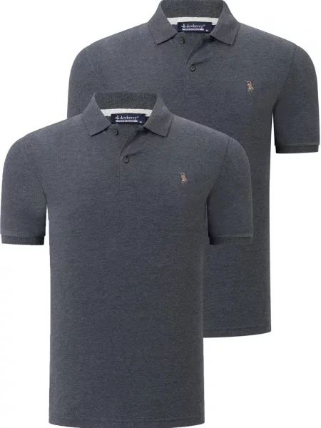 Tricou polo Dewberry gri