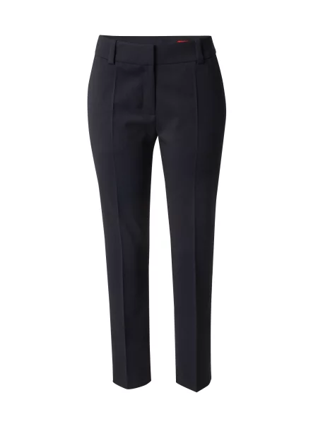 HUGO Red Pantaloni cu dungă Hetana închis albastru