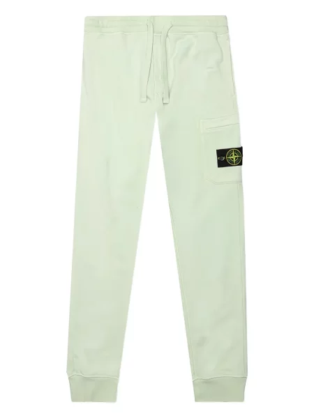 Pantaloni cargo Stone Island cu strasuri verde