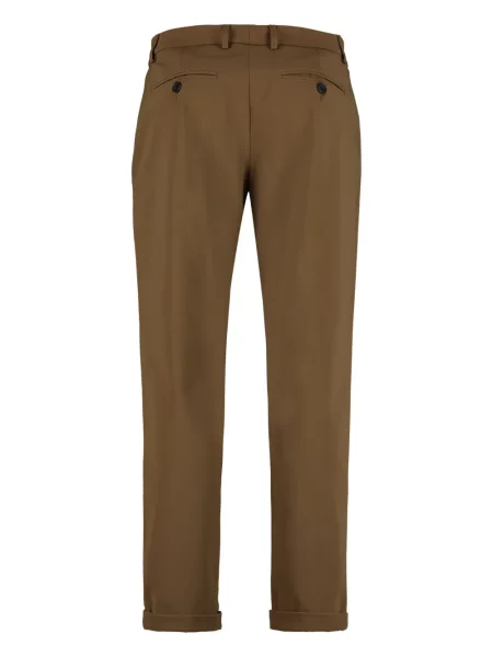 Pantaloni The (alphabet) fără toc maro