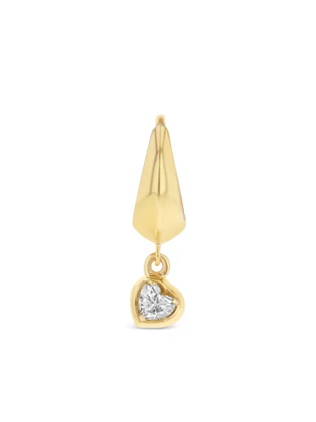Обеци Lizzie Mandler Fine Jewelry със сърца жълто