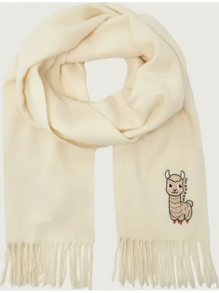Weekend Max Mara Fular Fascia Écru