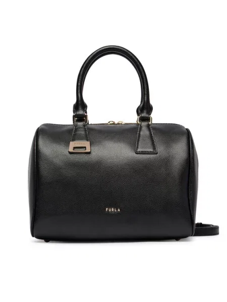 Furla geantă crossbody pentru femei din piele Olivia M Boston Bag negru