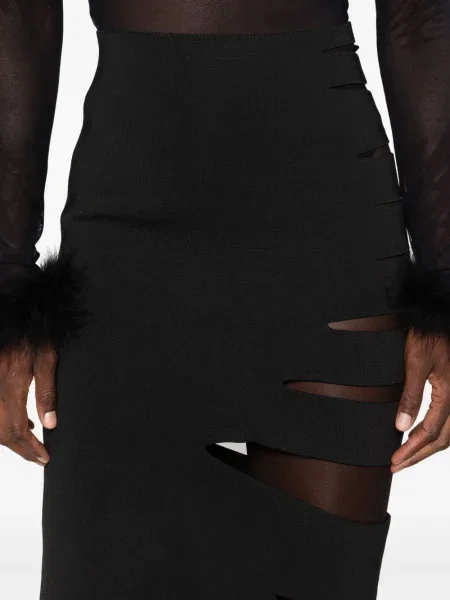 Fustă Mugler asimetrică negru