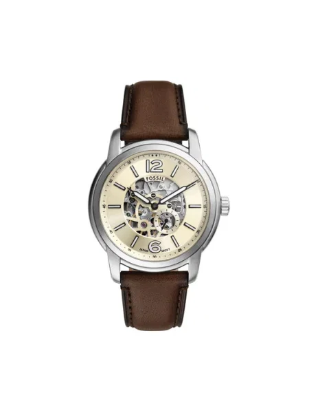 Fossil Ceas Heritage Automatic Skeleton maro