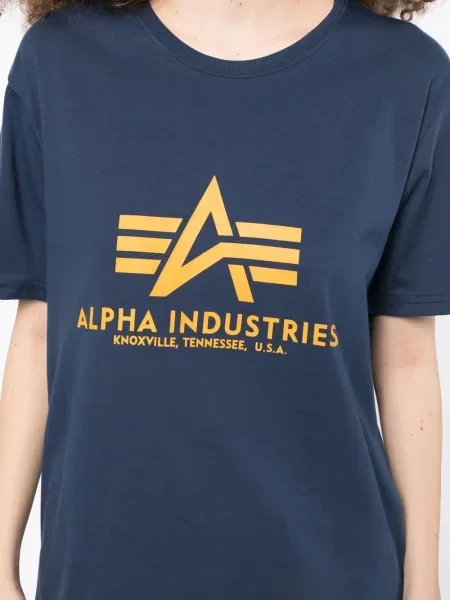 Μπλούζα Alpha Industries με σχέδιο μπλε