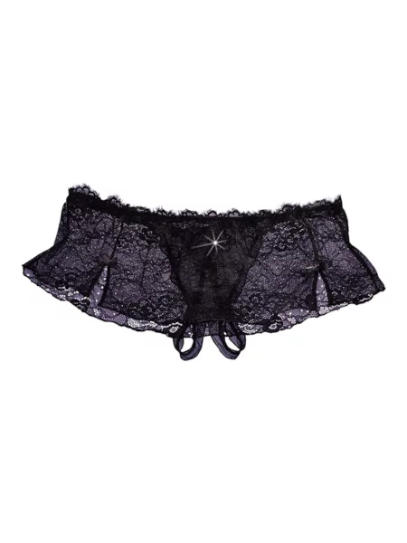 PETITE FLEUR GOLD Tanga negru