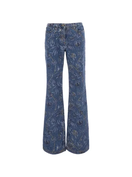 Blugi Etro cu model floral cu imagine albastru