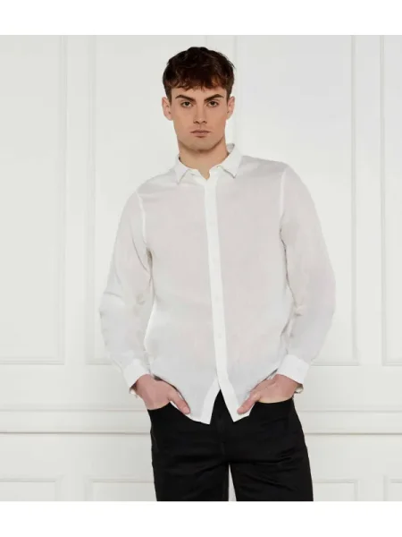 Armani Exchange De in cămașă | Regular Fit alb
