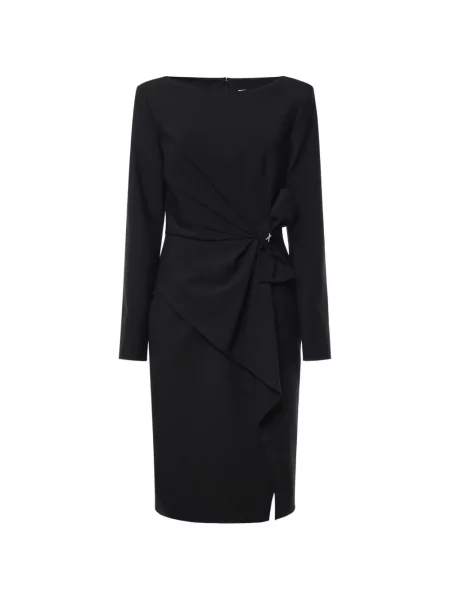 Rochie midi Genny cu funde negru