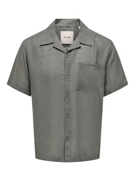 Only & Sons Cămașă ONSLAURENCE bazalt gri
