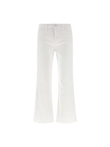 Szerokie jeansy L'agence o krotszym kroju białe