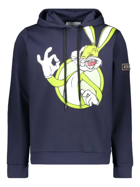 Hanorac cu glugă Iceberg cu imagine albastru