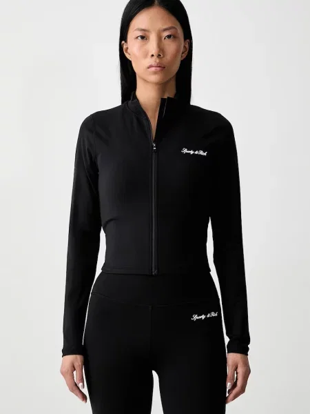 Sporty & Rich Signature Logo кофта на застібці