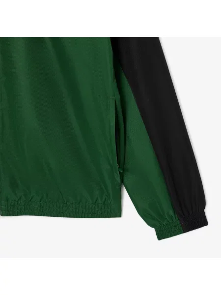 Lacoste Dres Z Zamkiem Z Blokadą Koloru Regular Fit czarny
