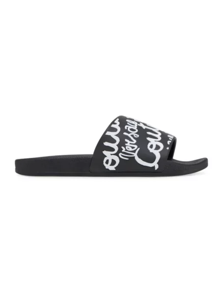 Klapki Versace Jeans Couture wsuwane czarne