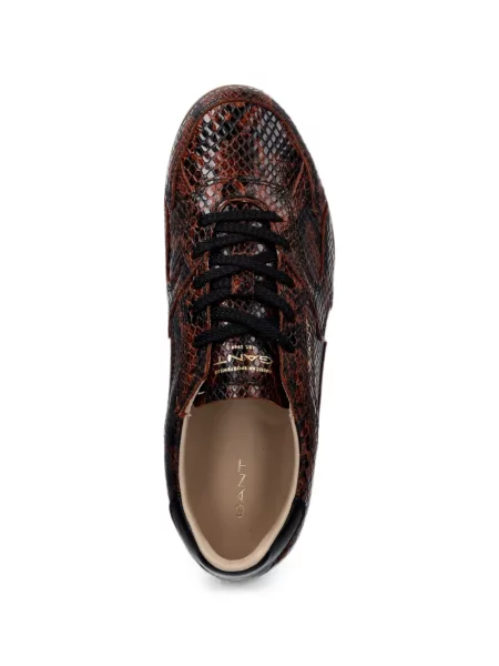Fűzős csipkés sneaker Gant barna