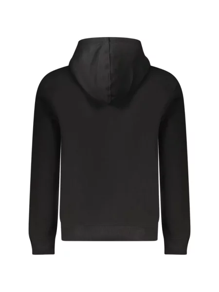 Hanorac cu glugă Guess cu autograf negru