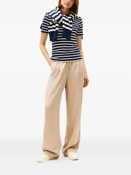 Tricou Tommy Hilfiger cu dungi albastru