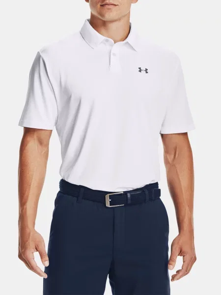 Tricou polo Under Armour alb