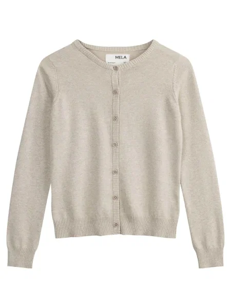 MELA Geacă tricotată Nameen kitt alb