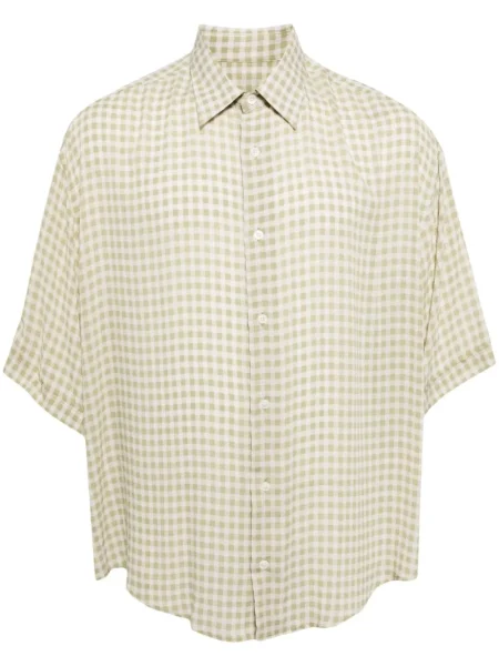 Košile Ami Paris s potiskem khaki