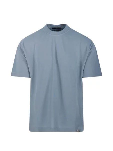 Tricou C.p. Company cu decolteu rotund albastru