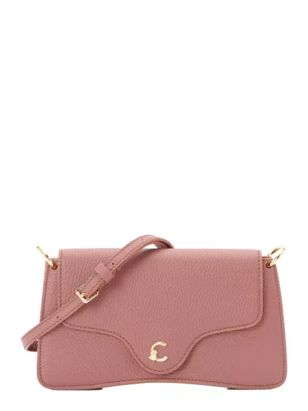 Coccinelle geantă crossbody pentru femei din piele roz