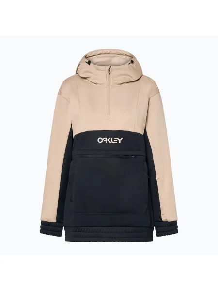 Bluză softshell pentru femei Oakley TNP Nose Grab Softshell Hoodie humus/blackout