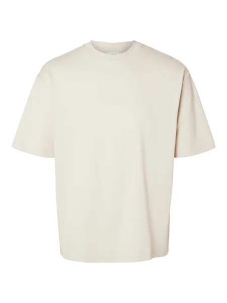 SELECTED HOMME Tricou OSCAR crem