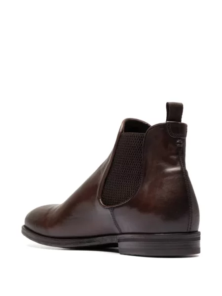Botine chelsea Officine Creative din piele maro