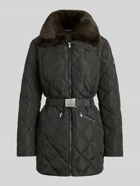 Kurtka pikowana z paskiem w talii Lauren Ralph Lauren