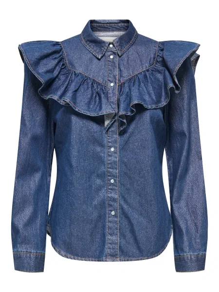 ONLY Bluză ONLINDIGO denim albastru