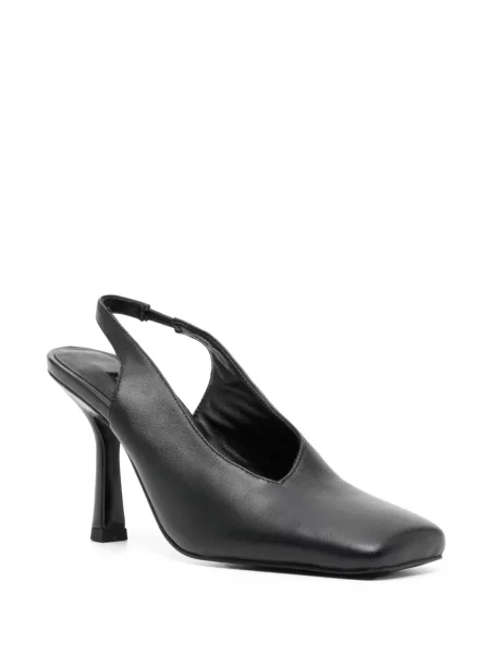 Papuci tip mules Senso slingback negru