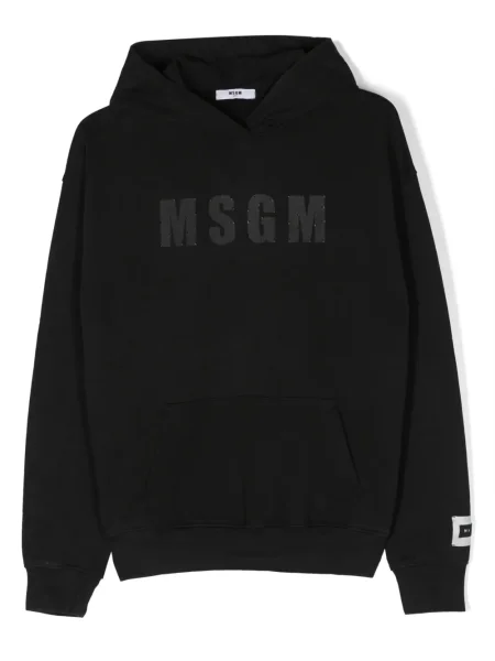 Bluza z kapturem dziecięca Msgm czarna