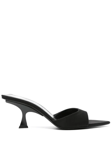 Papuci tip mules The Attico negru