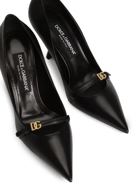 Pantofi cu toc Dolce & Gabbana din piele negru