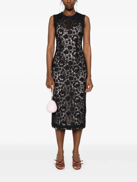 Sukienka midi Parosh do kolan garniturowa niebieska