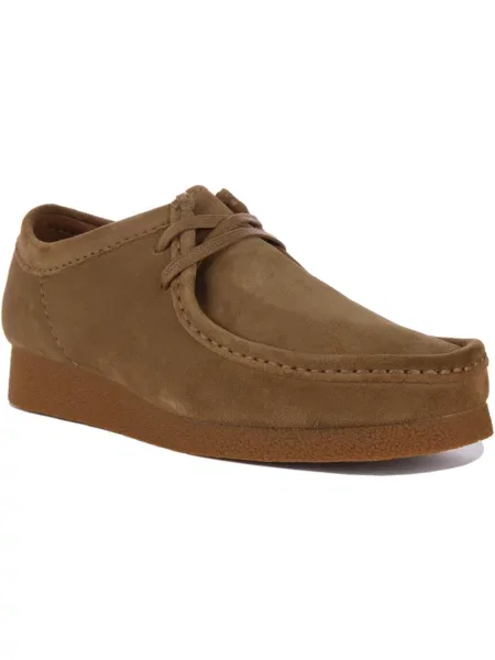 Półbuty Clarks zamszowe brązowe