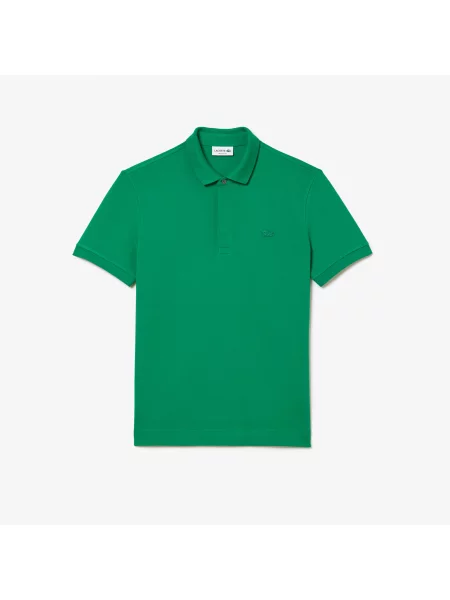 Lacoste Koszulka Polo Smart Paris Z Elastycznej Bawełny zielona