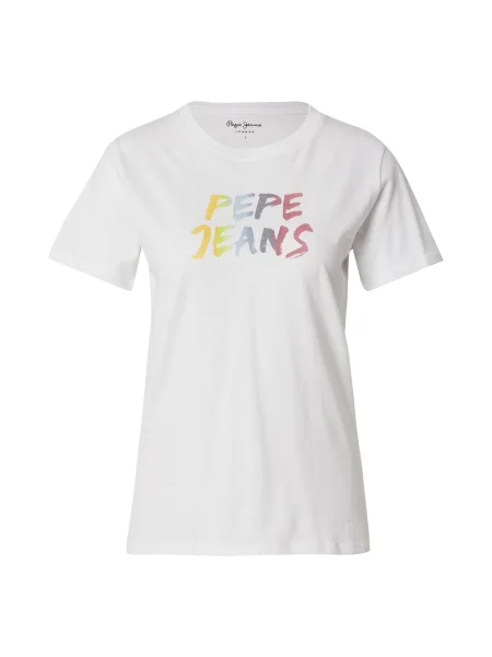 Pepe Jeans Tricou albastru / galben / roz pal alb