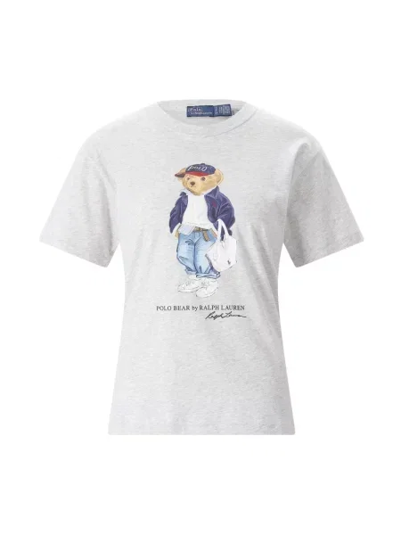 Koszulka polo Polo Ralph Lauren z dżerseju szara