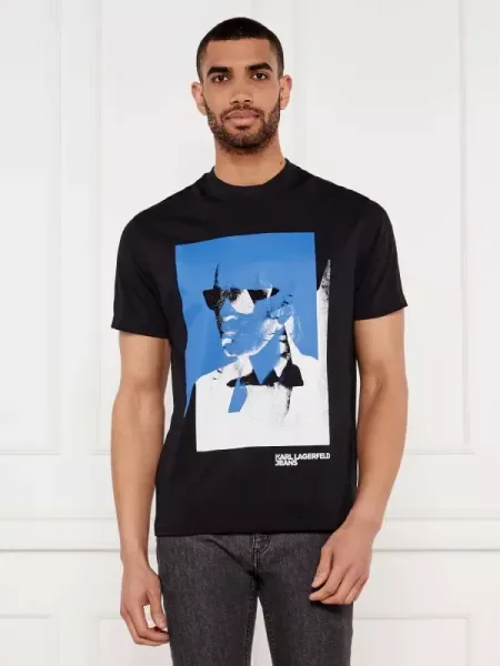 Karl Lagerfeld Jeans Póló fekete