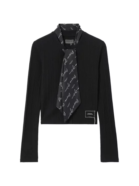 Sweter Musium Div. prążkowany czarny