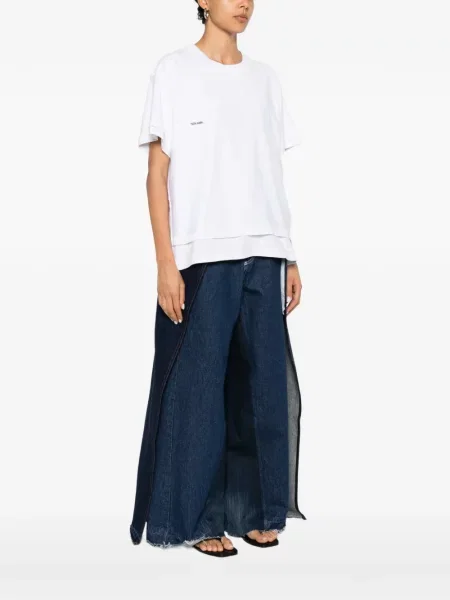 Tricou Façon Jacmin cu imagine alb